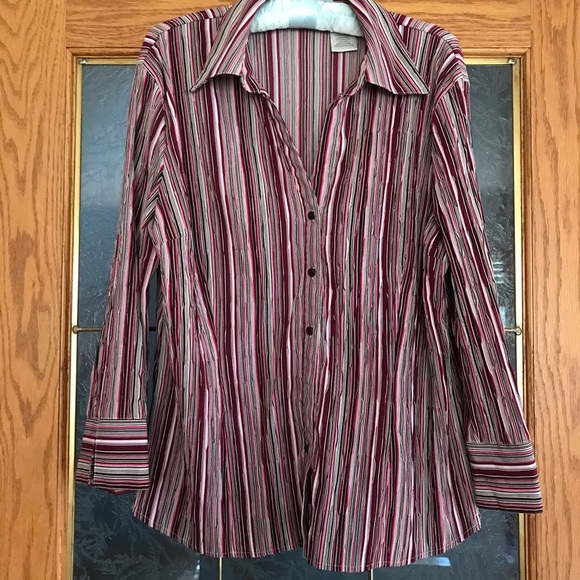 3/4 Sleeve Button Down Blouse-Laura ⭐️SALE3/$20⭐️ - Picture 1 of 3